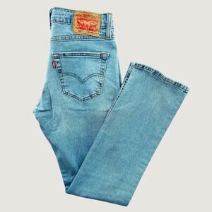 Levi's 511 Slim Fit Light Wash Denim Jeans Mens W33 L34 04511-1432 Blue